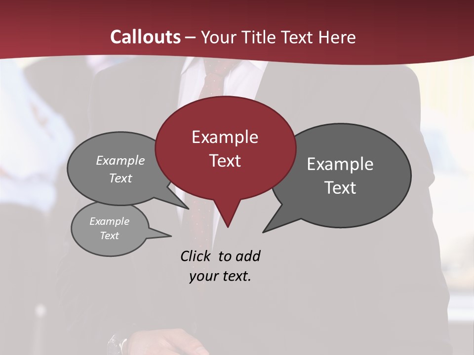 Businessman Blur Copy PowerPoint Template