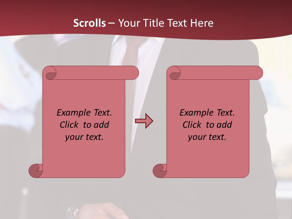 Businessman Blur Copy PowerPoint Template