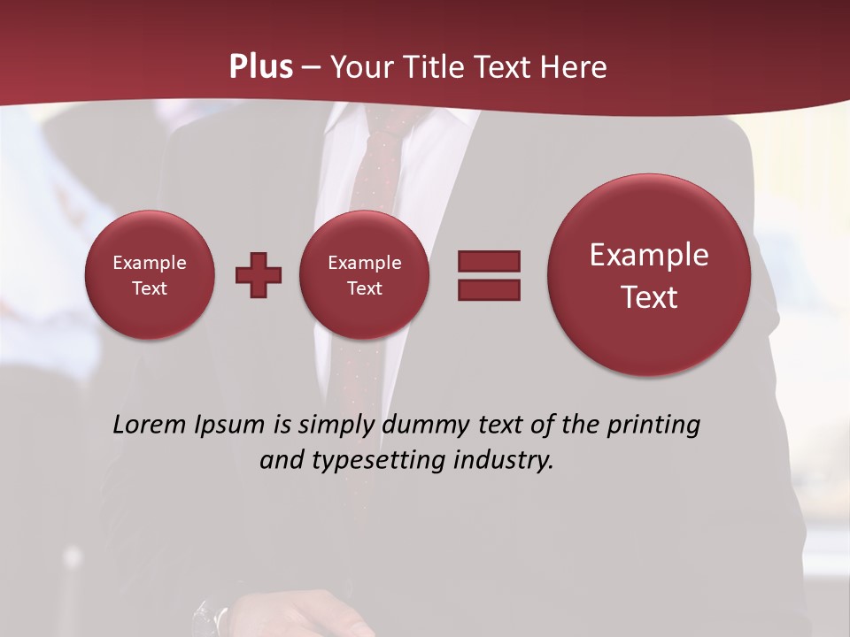Businessman Blur Copy PowerPoint Template