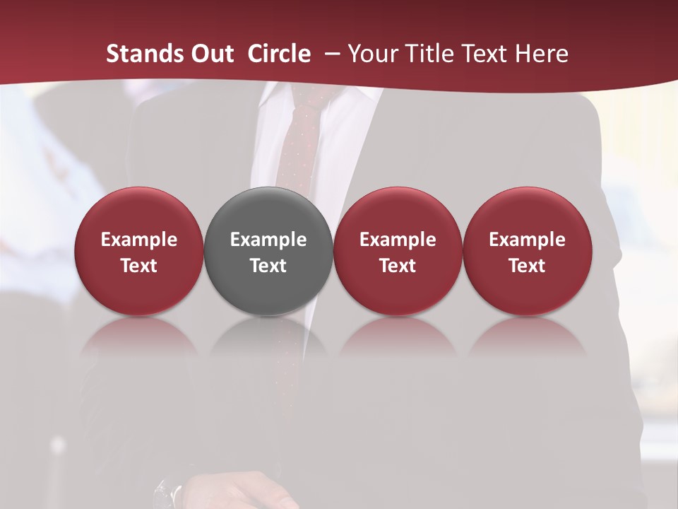 Businessman Blur Copy PowerPoint Template