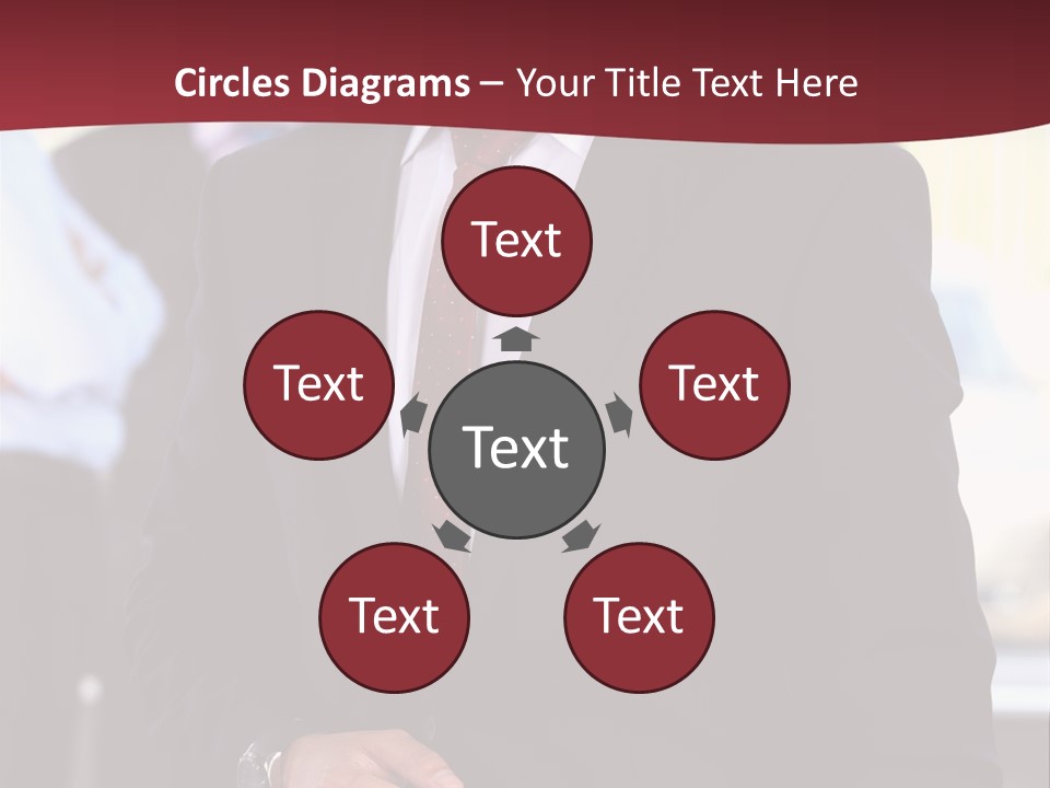 Businessman Blur Copy PowerPoint Template