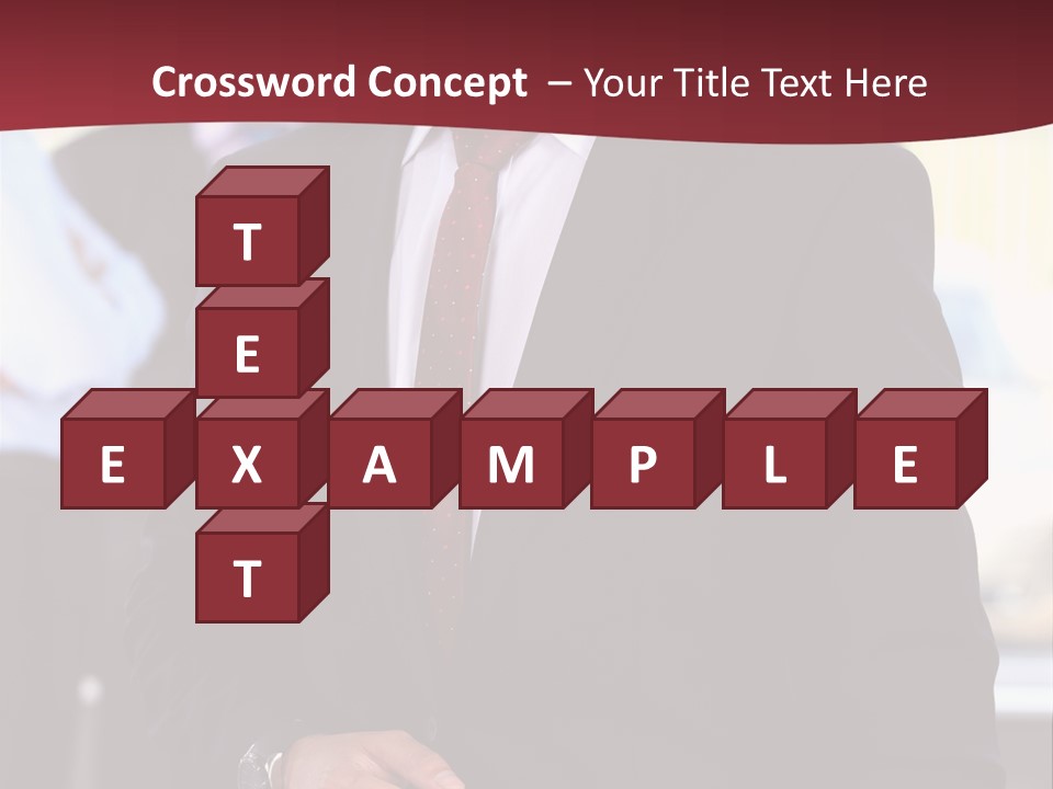 Businessman Blur Copy PowerPoint Template