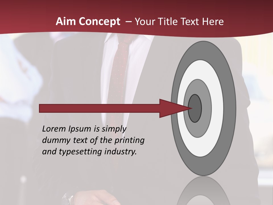 Businessman Blur Copy PowerPoint Template