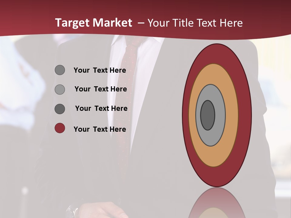 Businessman Blur Copy PowerPoint Template