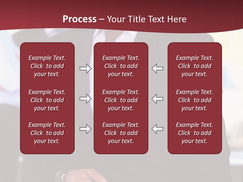 Businessman Blur Copy PowerPoint Template