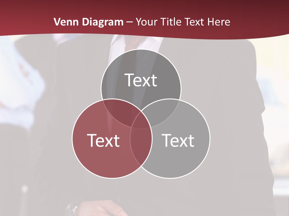 Businessman Blur Copy PowerPoint Template