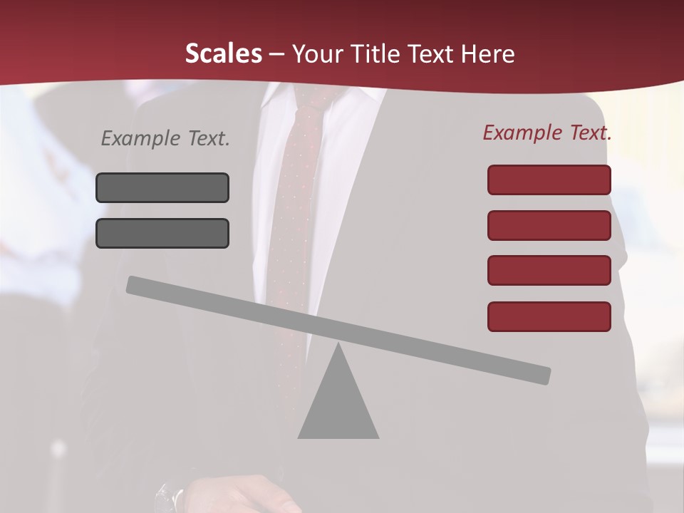 Businessman Blur Copy PowerPoint Template