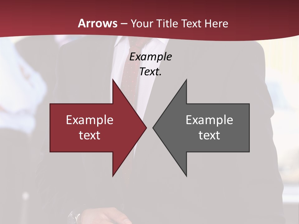 Businessman Blur Copy PowerPoint Template