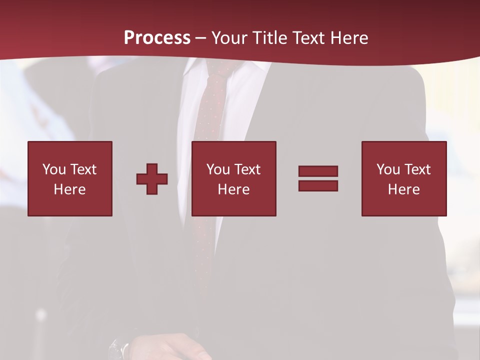 Businessman Blur Copy PowerPoint Template