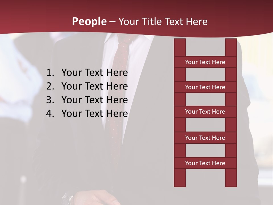 Businessman Blur Copy PowerPoint Template