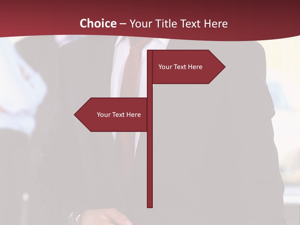 Businessman Blur Copy PowerPoint Template