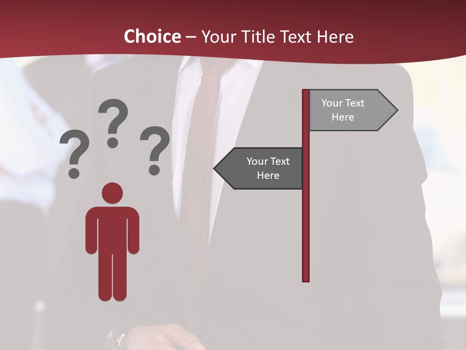 Businessman Blur Copy PowerPoint Template