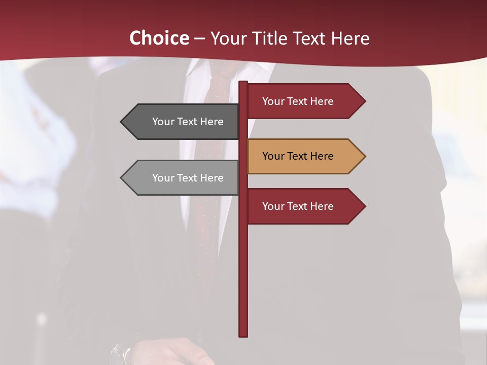 Businessman Blur Copy PowerPoint Template