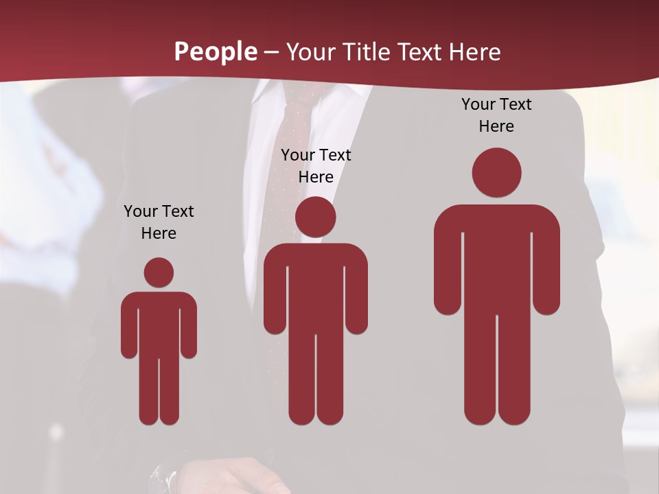 Businessman Blur Copy PowerPoint Template