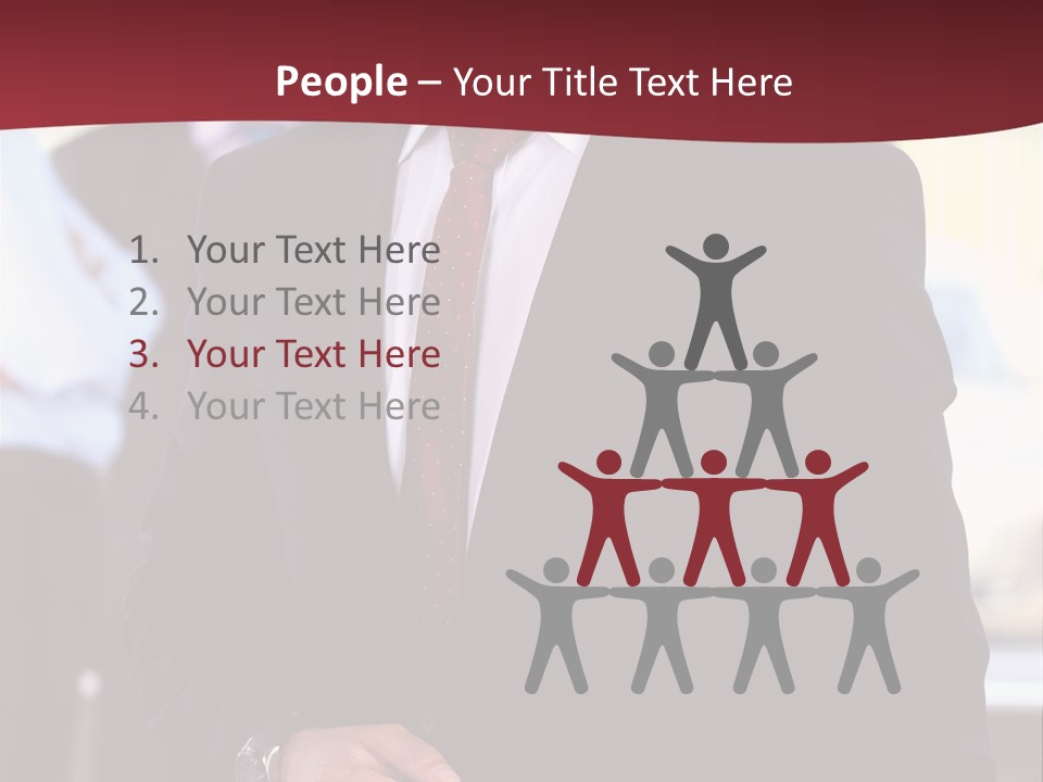 Businessman Blur Copy PowerPoint Template