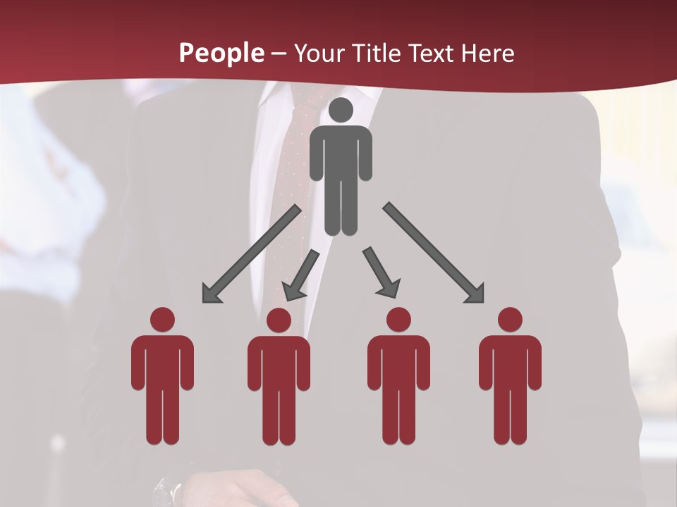 Businessman Blur Copy PowerPoint Template