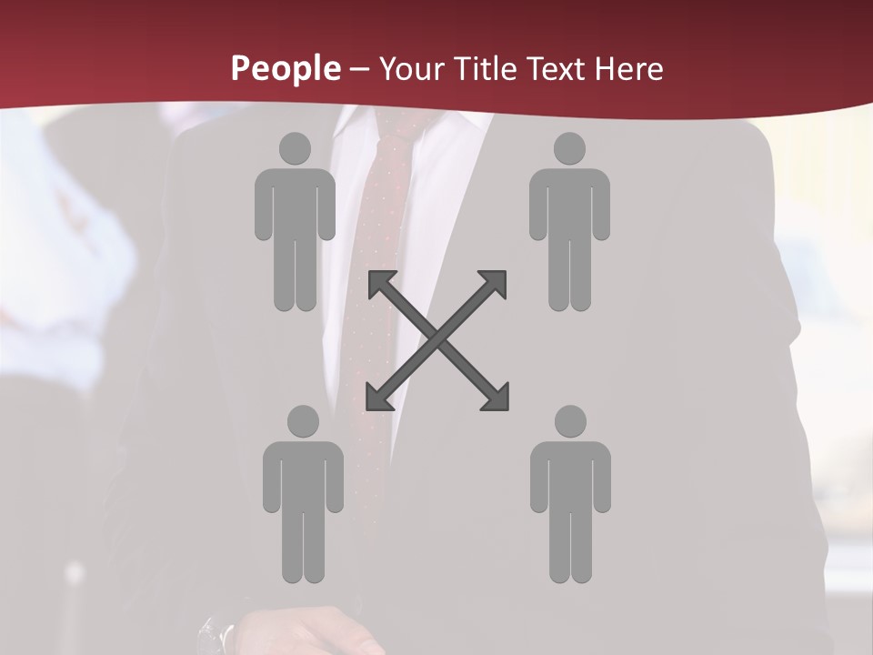 Businessman Blur Copy PowerPoint Template