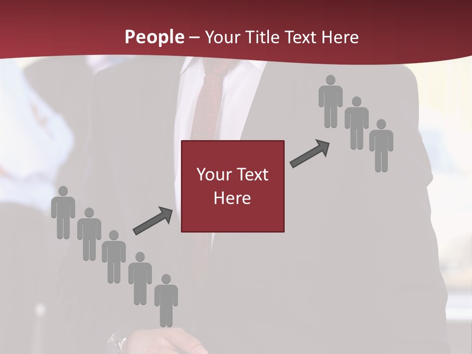 Businessman Blur Copy PowerPoint Template