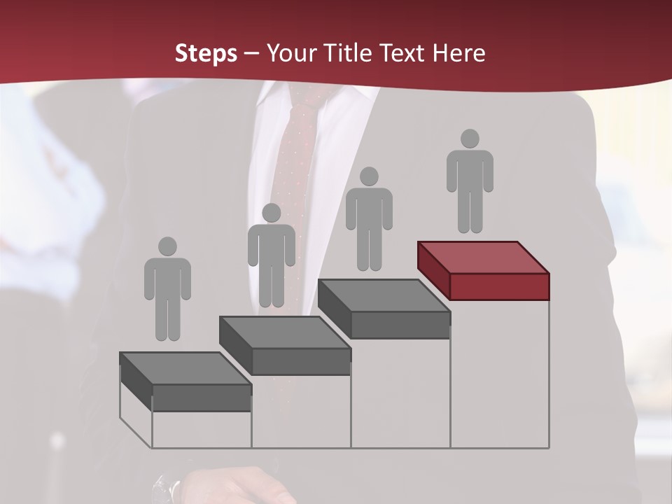 Businessman Blur Copy PowerPoint Template