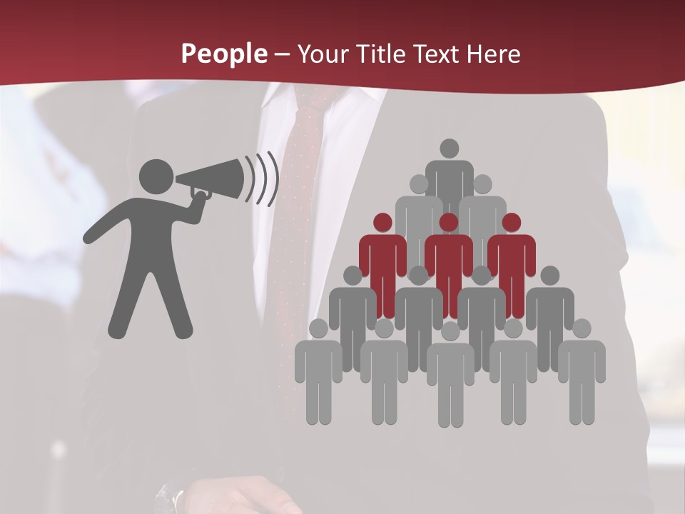 Businessman Blur Copy PowerPoint Template