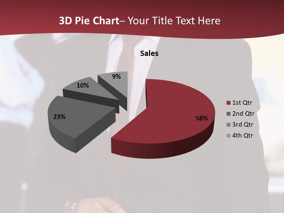 Businessman Blur Copy PowerPoint Template
