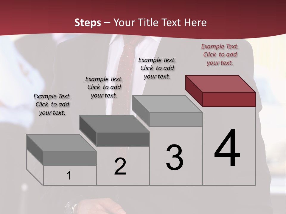 Businessman Blur Copy PowerPoint Template