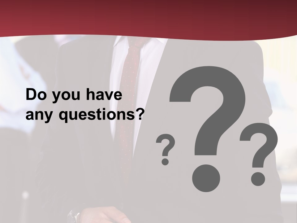 Businessman Blur Copy PowerPoint Template