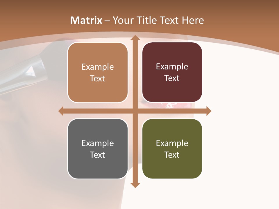 Natural Brunette Apply PowerPoint Template