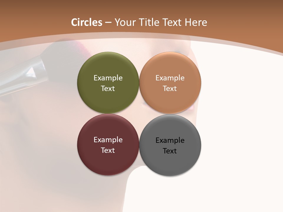 Natural Brunette Apply PowerPoint Template