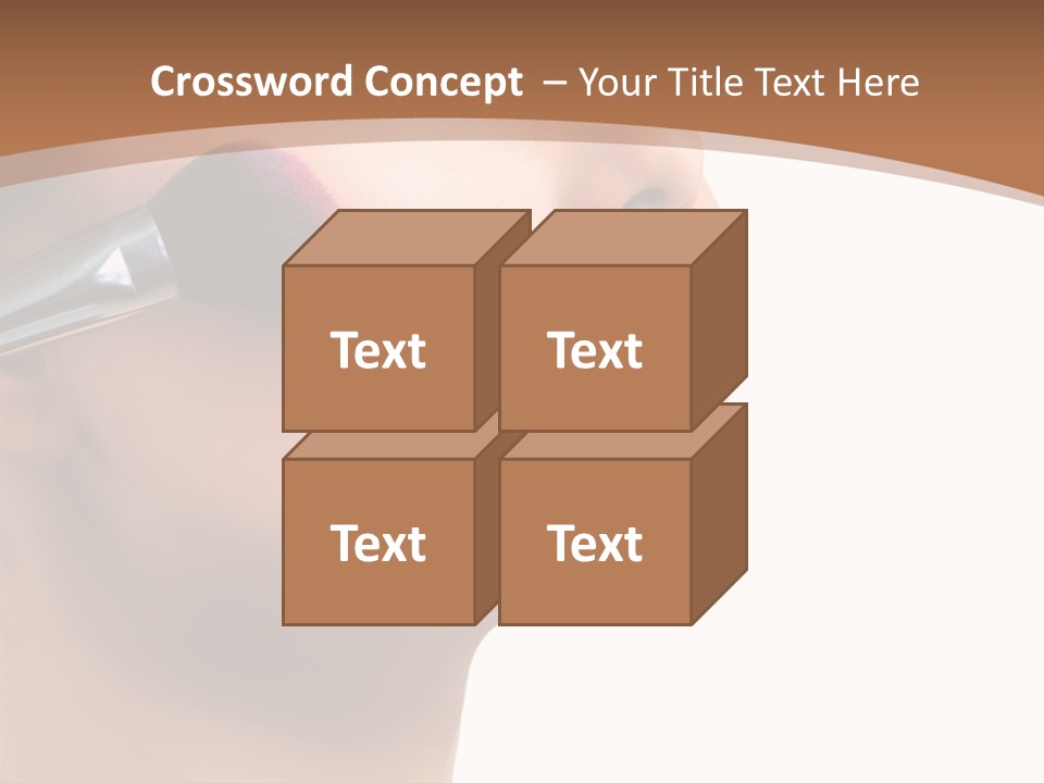 Natural Brunette Apply PowerPoint Template