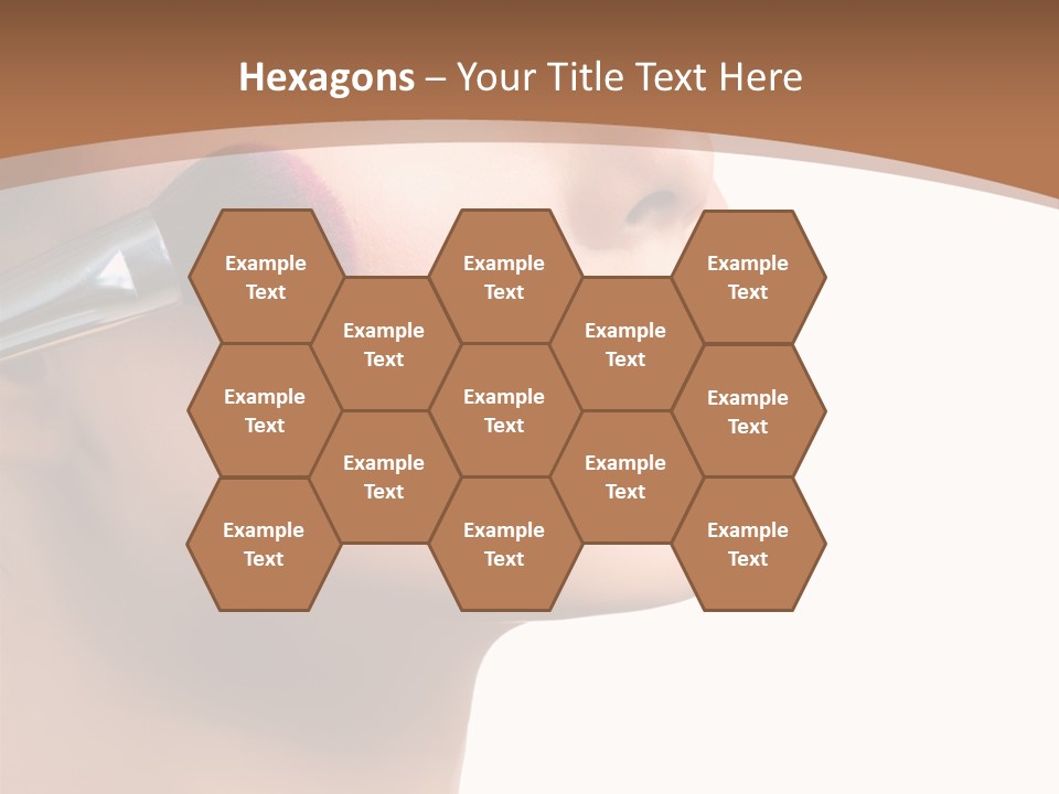 Natural Brunette Apply PowerPoint Template