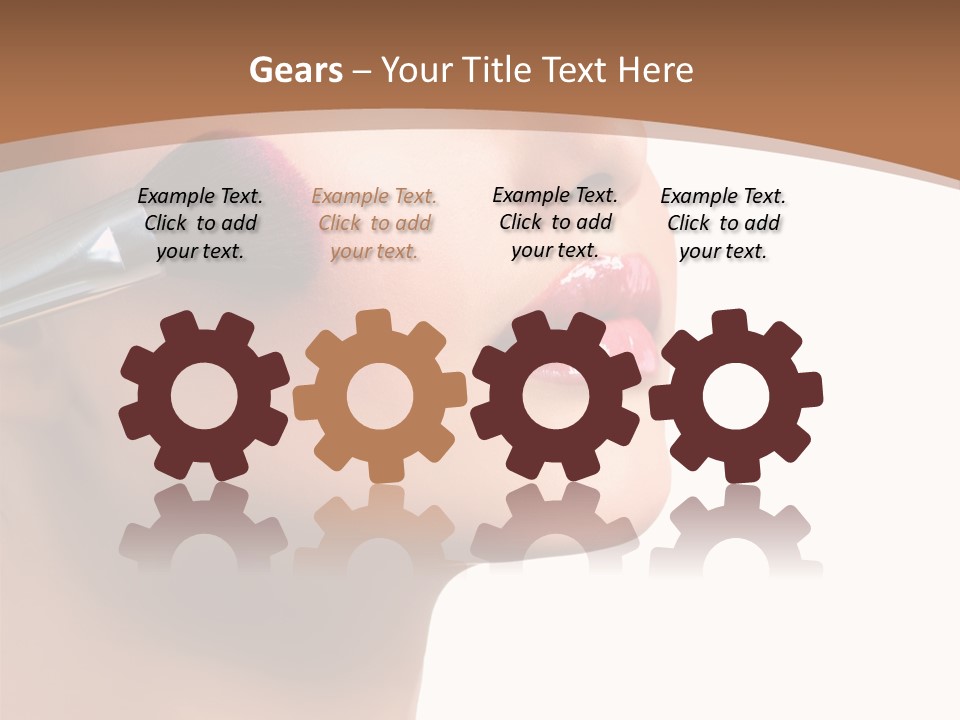 Natural Brunette Apply PowerPoint Template