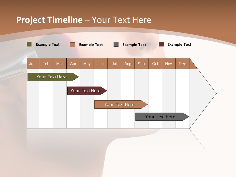 Natural Brunette Apply PowerPoint Template
