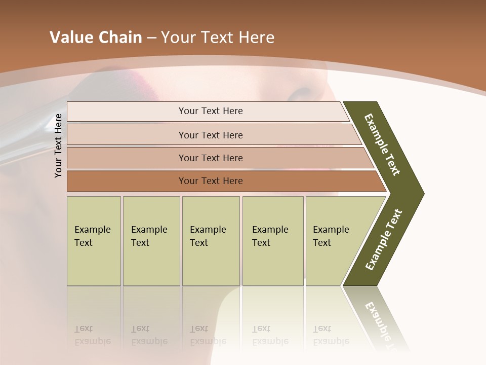 Natural Brunette Apply PowerPoint Template