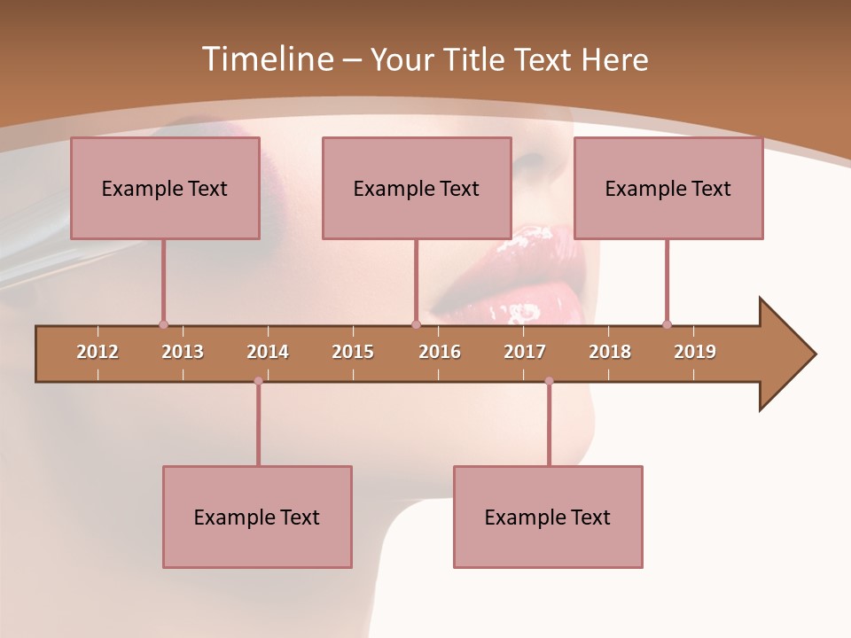 Natural Brunette Apply PowerPoint Template