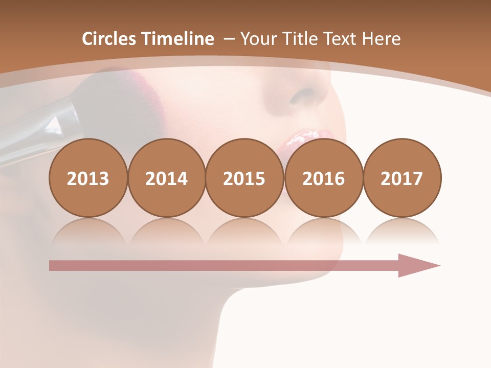 Natural Brunette Apply PowerPoint Template