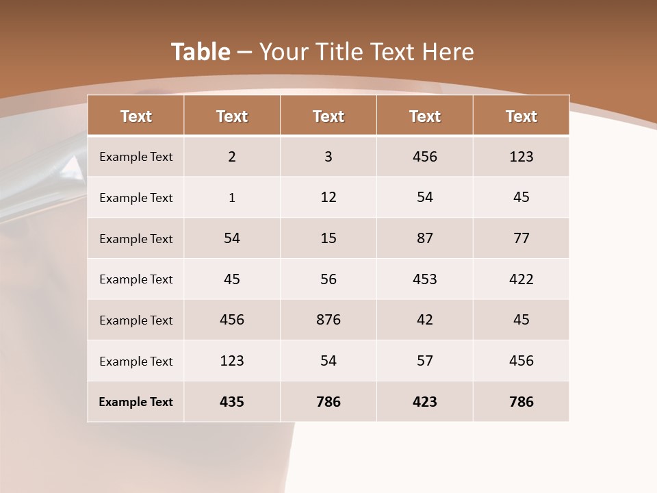 Natural Brunette Apply PowerPoint Template