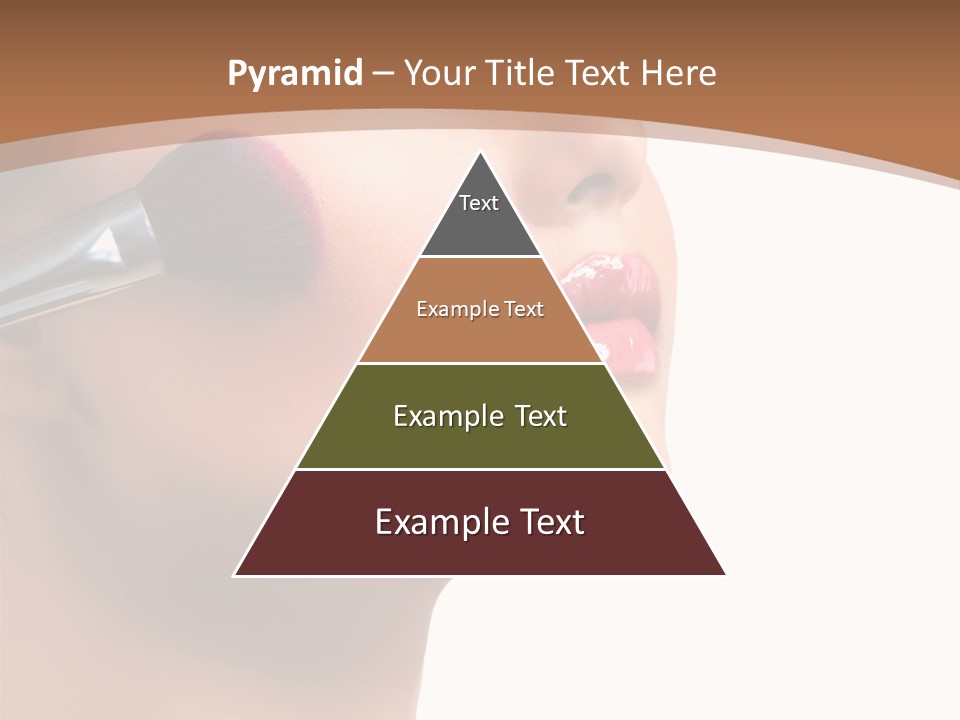 Natural Brunette Apply PowerPoint Template