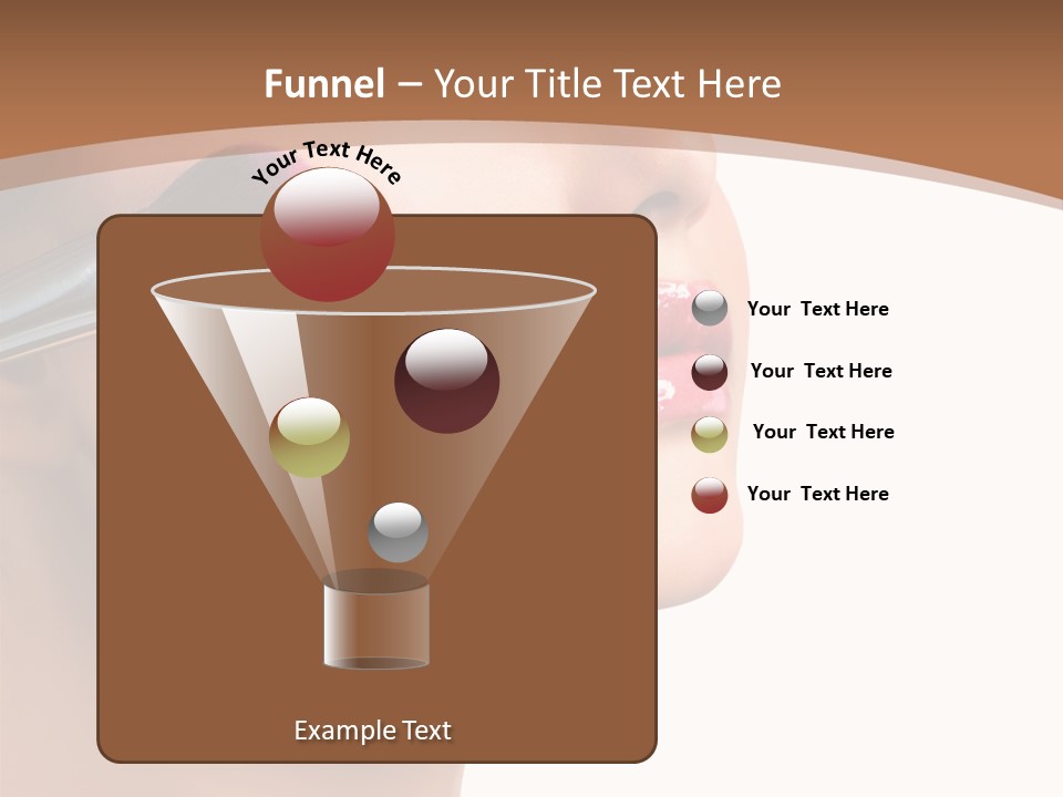 Natural Brunette Apply PowerPoint Template