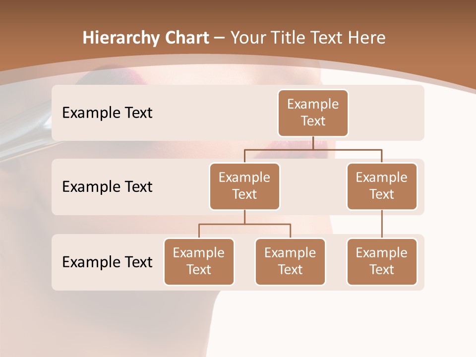 Natural Brunette Apply PowerPoint Template