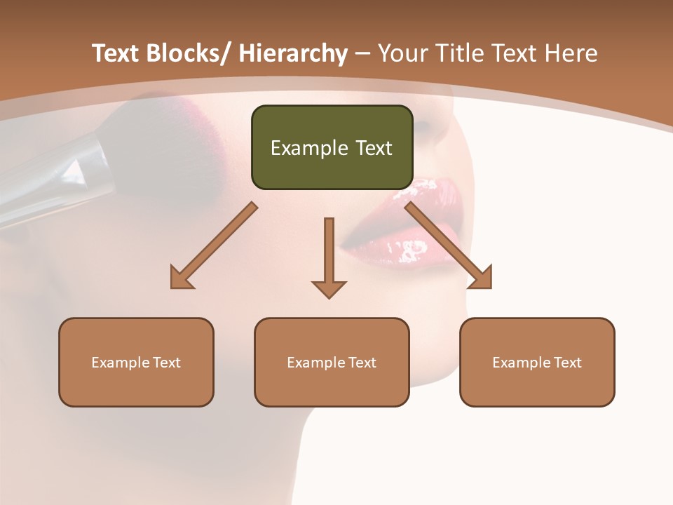 Natural Brunette Apply PowerPoint Template