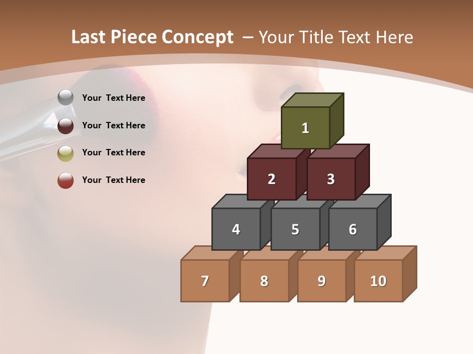 Natural Brunette Apply PowerPoint Template