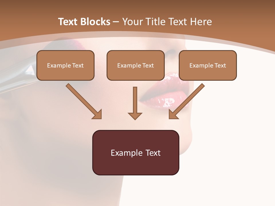 Natural Brunette Apply PowerPoint Template
