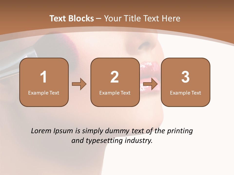 Natural Brunette Apply PowerPoint Template