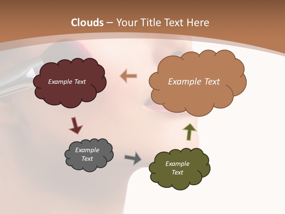Natural Brunette Apply PowerPoint Template