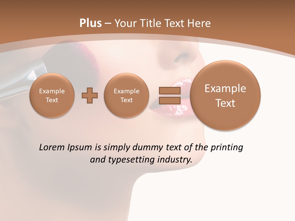 Natural Brunette Apply PowerPoint Template