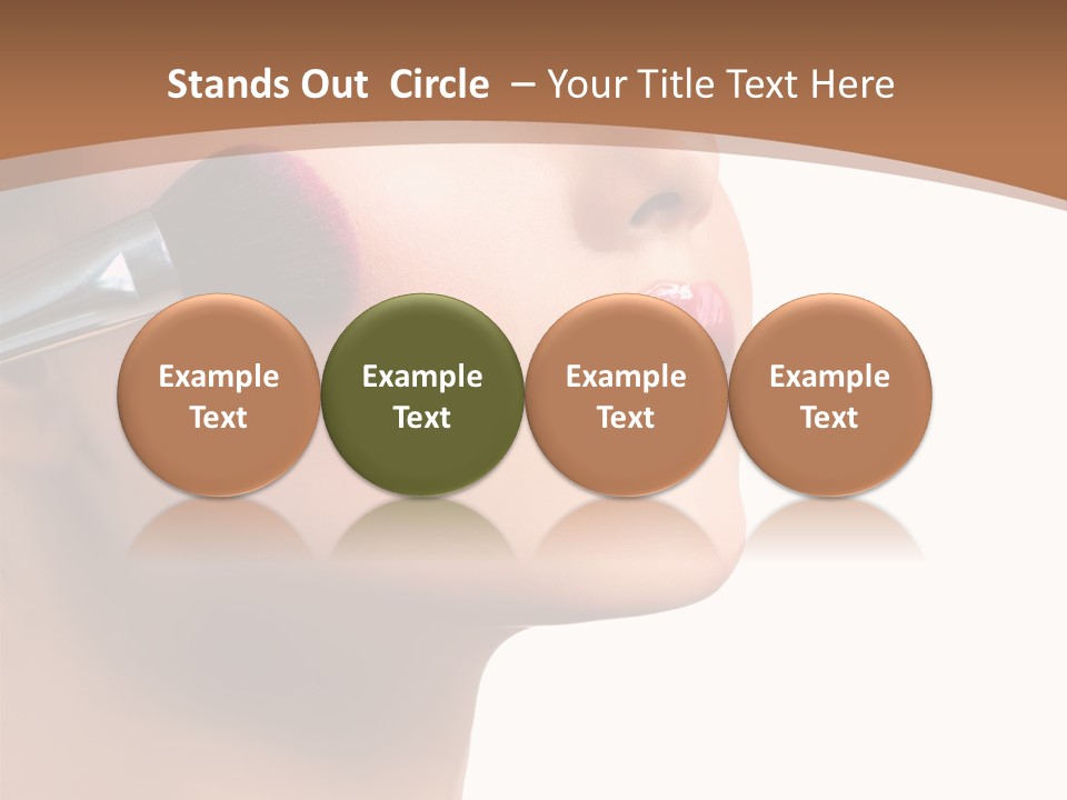 Natural Brunette Apply PowerPoint Template