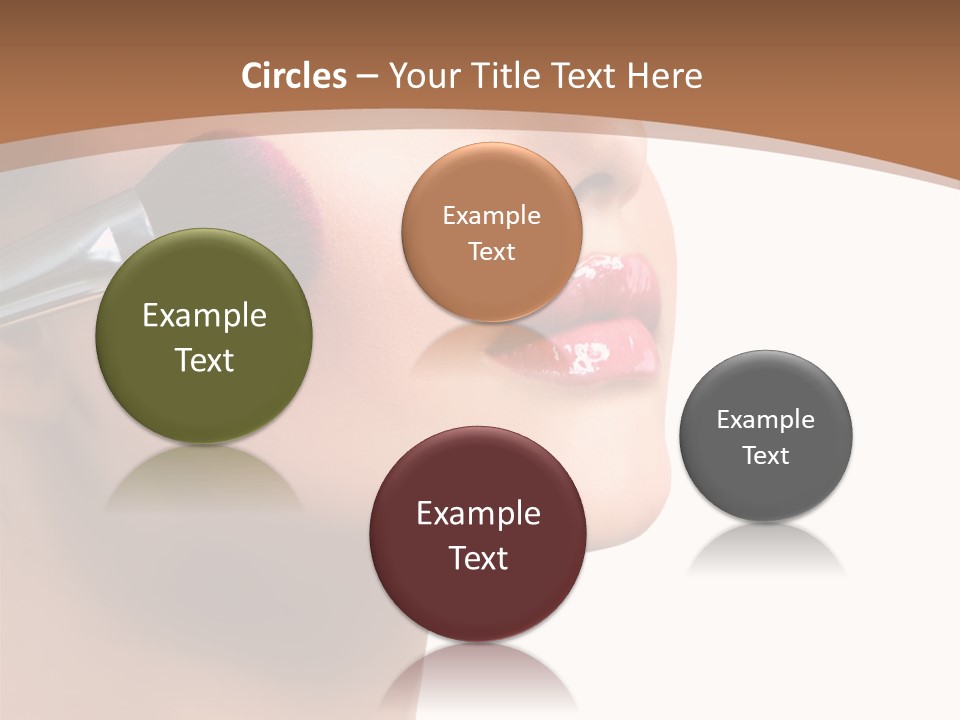 Natural Brunette Apply PowerPoint Template