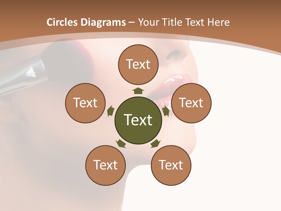 Natural Brunette Apply PowerPoint Template