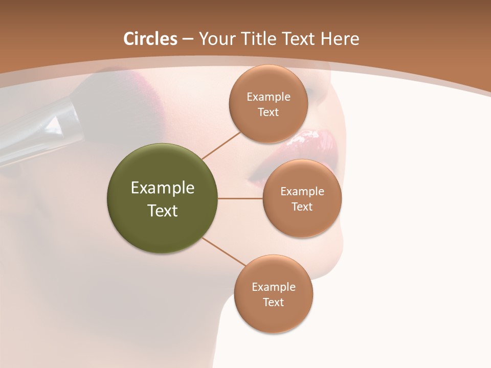 Natural Brunette Apply PowerPoint Template